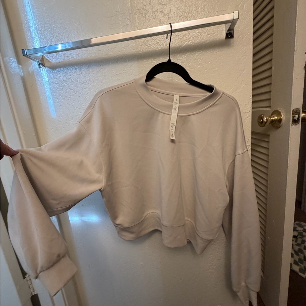 lululemon athletica Softstreme Cream Women's Crew Neck Sweater